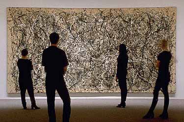 Jackson Pollock's work at the Museum of Modern Art